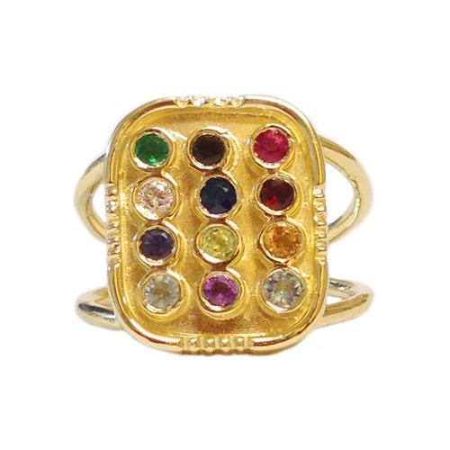 14k Yellow Gold Hoshen Ring