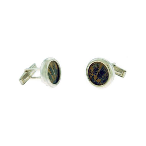King Agrippa Coin Silver Cufflinks