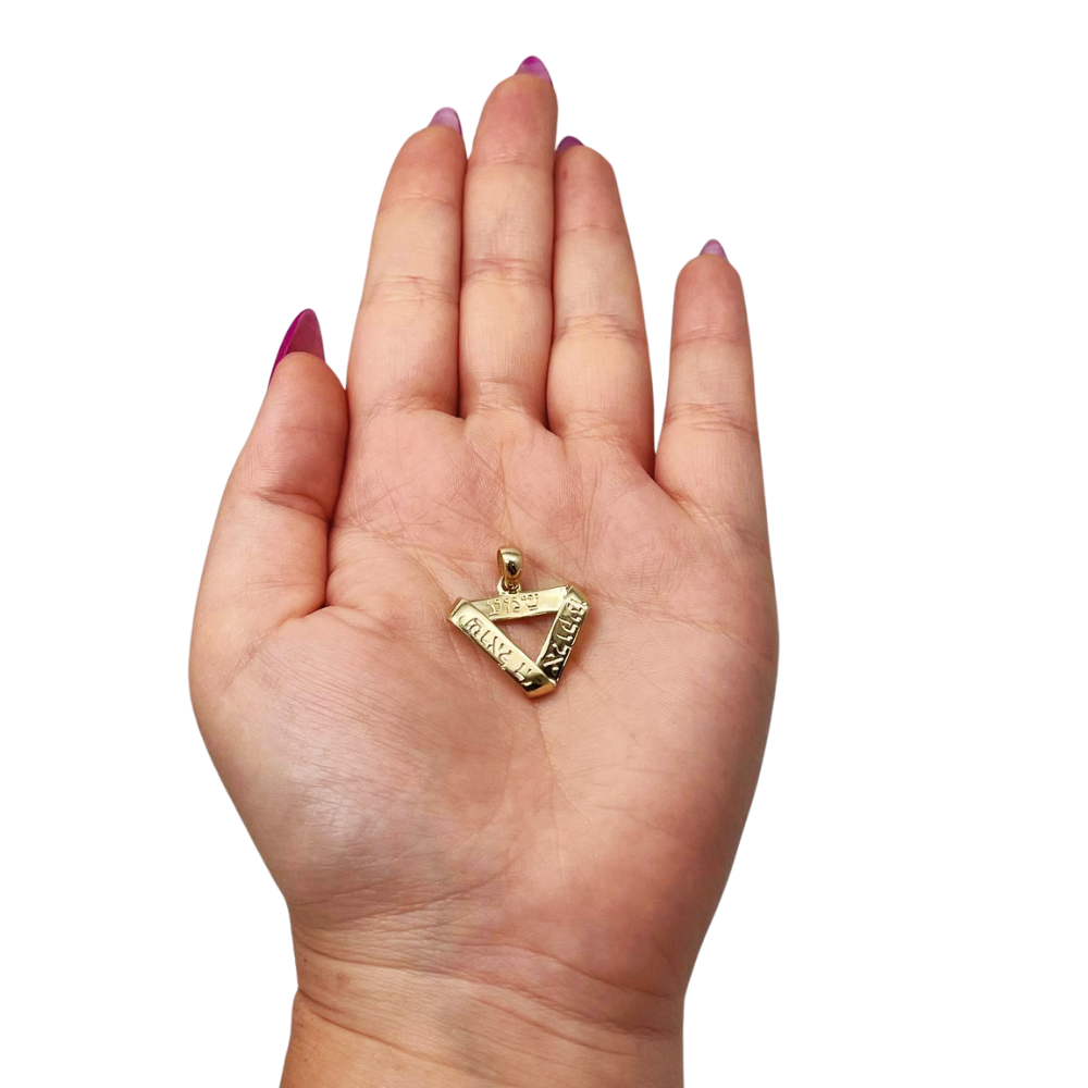 Shema Israel Infinity Pendant in 14k Gold