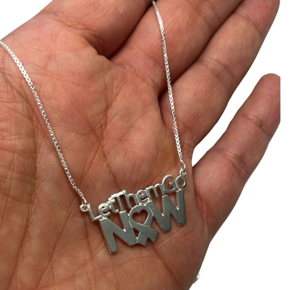 Let Them Go Now Necklace in Sterling Silver
