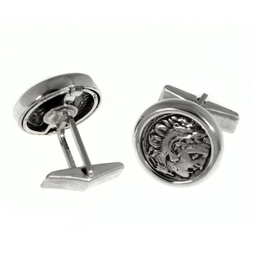 Alexander The Great Coin Cufflinks