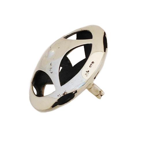 Sterling Silver Round Cutout Hanukkah Dreidel