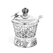 Sterling Silver Crown Beehive Honey Dish