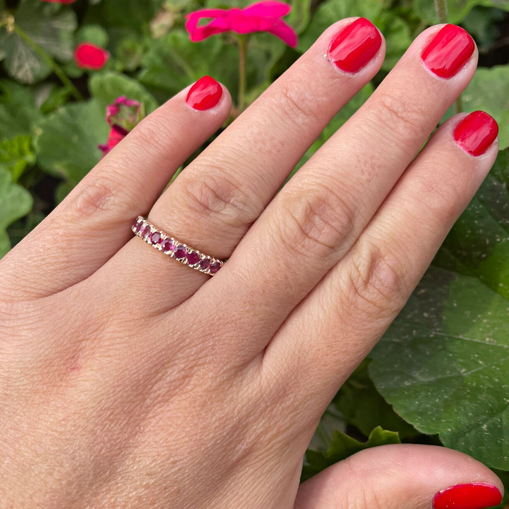 14k Rose Gold Ruby Ring