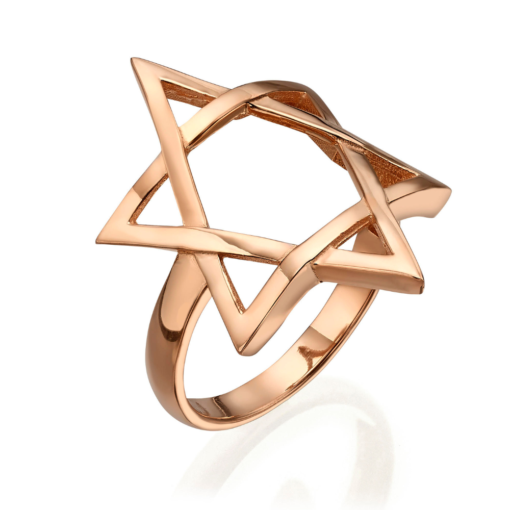 Large Star of David Ring in 14K Gold