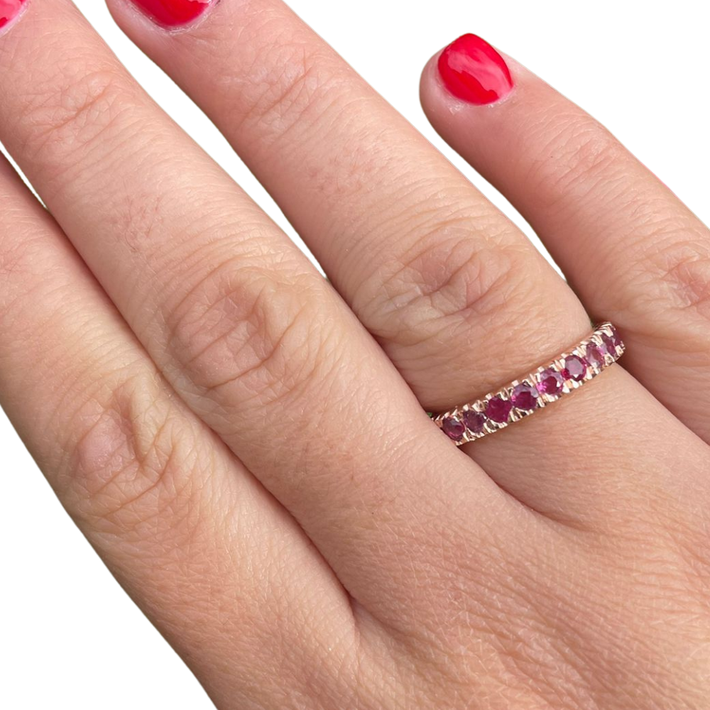 14k Rose Gold Ruby Ring