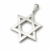 Sterling Silver 3D Star of David Pendant Magen David Charm