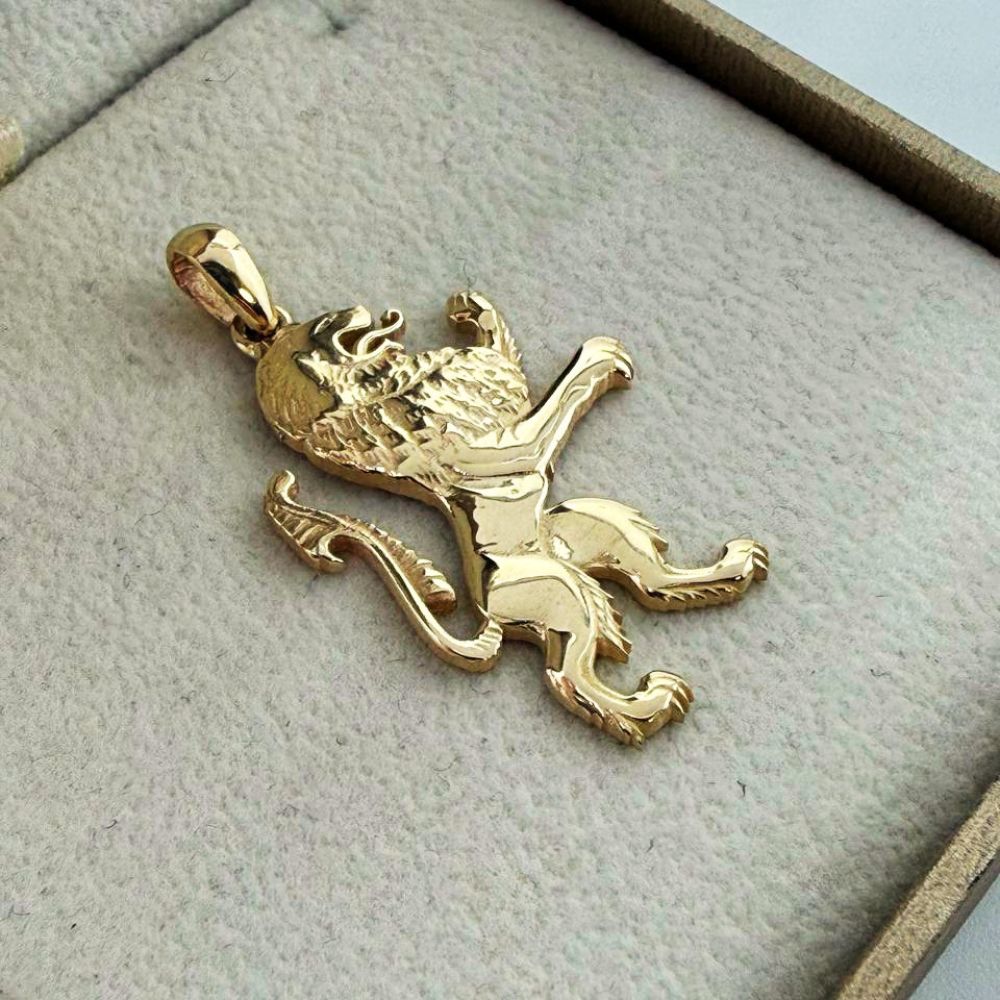 14K Gold Lion of Judah Pendant Jewish Heritage & Biblical Charm