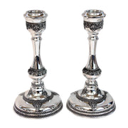 Polished Sterling Silver Candlesticks