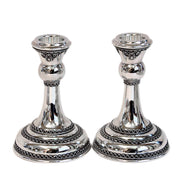 Small Filigree Sterling Silver Candlesticks