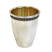 Simple Filigree Silver Liqueur Cup