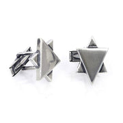 Sterling Silver Star of David Cufflinks