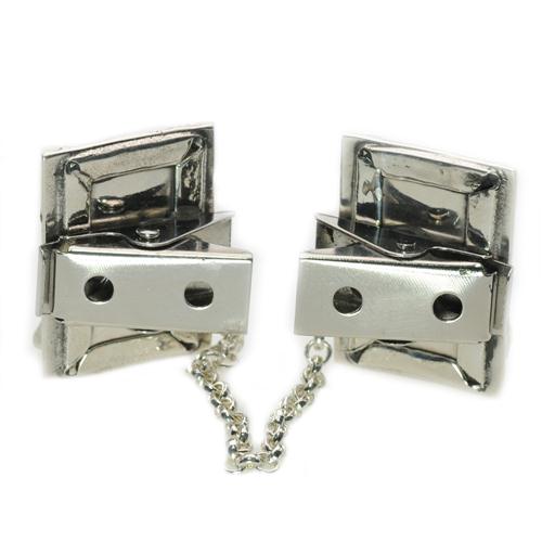 Enamel Multicolored Mezuzah Style Silver Tallit Clips