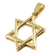 14k Yellow Gold Woven Star of David Pendant