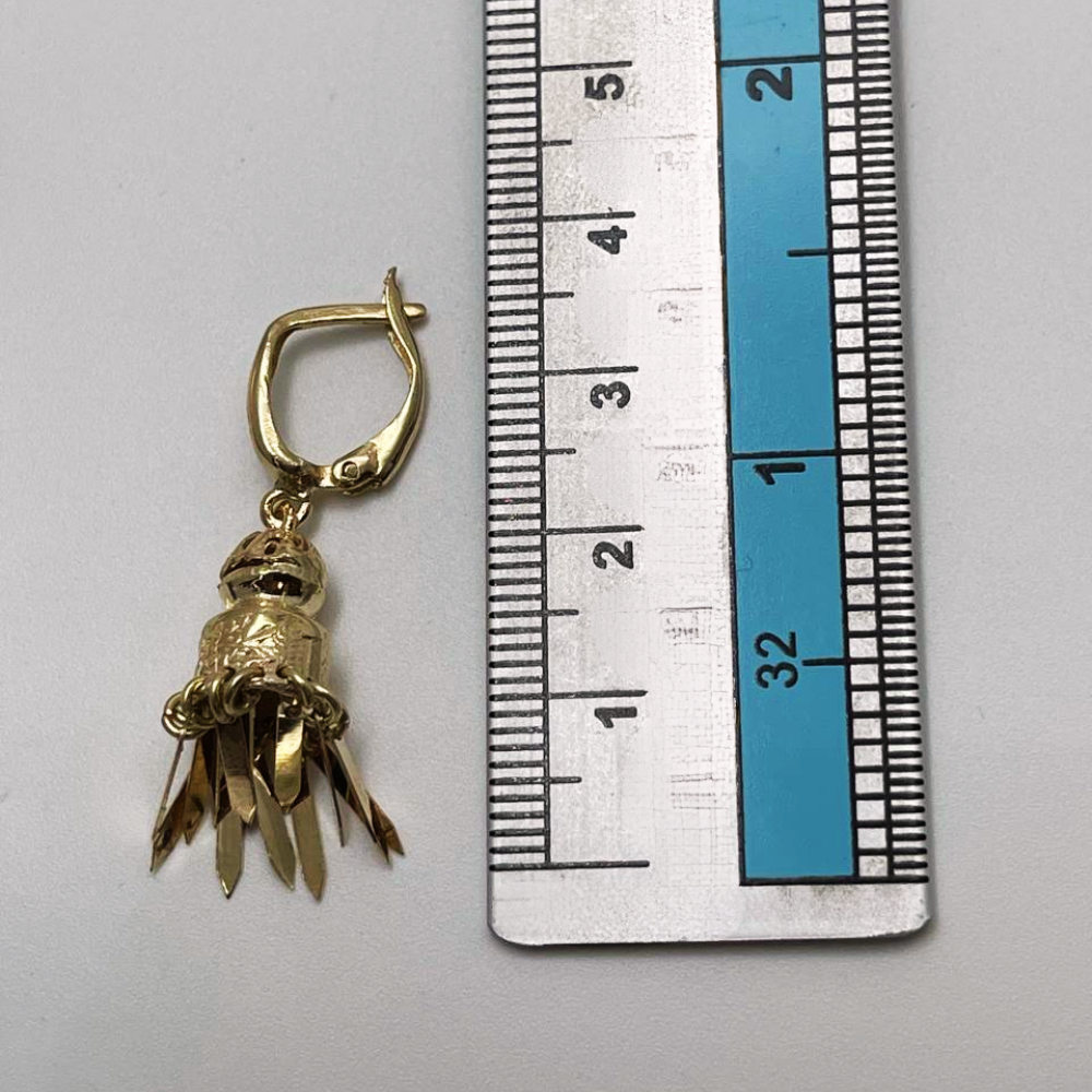 Chandelier Filigree Dangle Earrings in 14K Gold