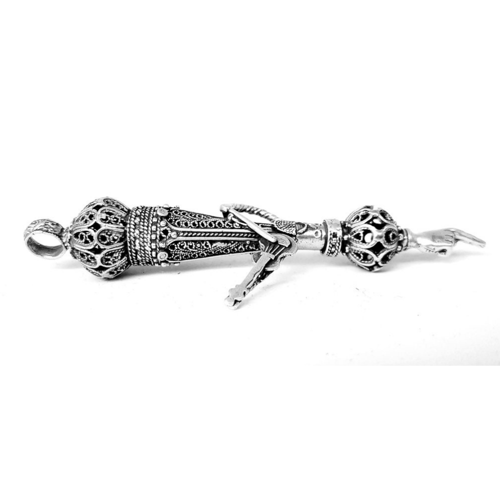 Torah Pointer Klezmer Musician in Sterling Silver - Small