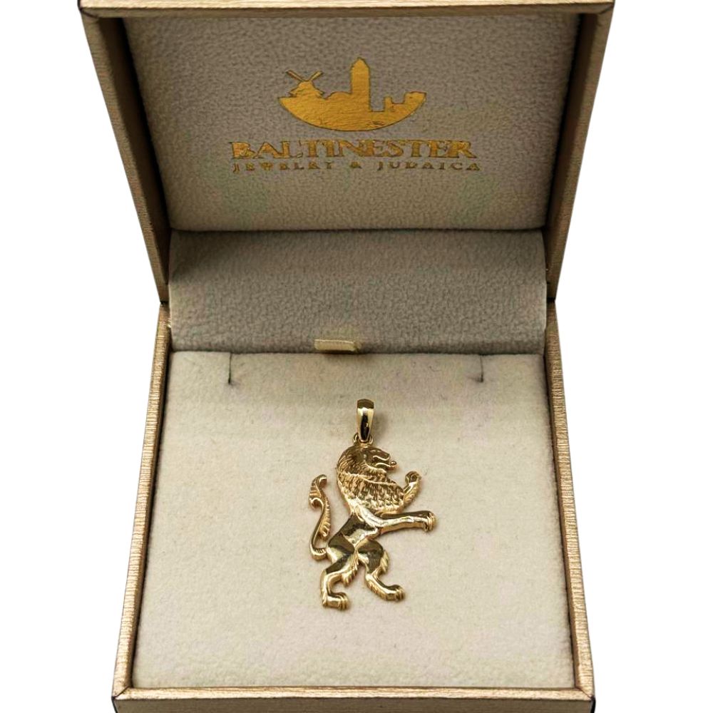14K Gold Lion of Judah Pendant Jewish Heritage & Biblical Charm