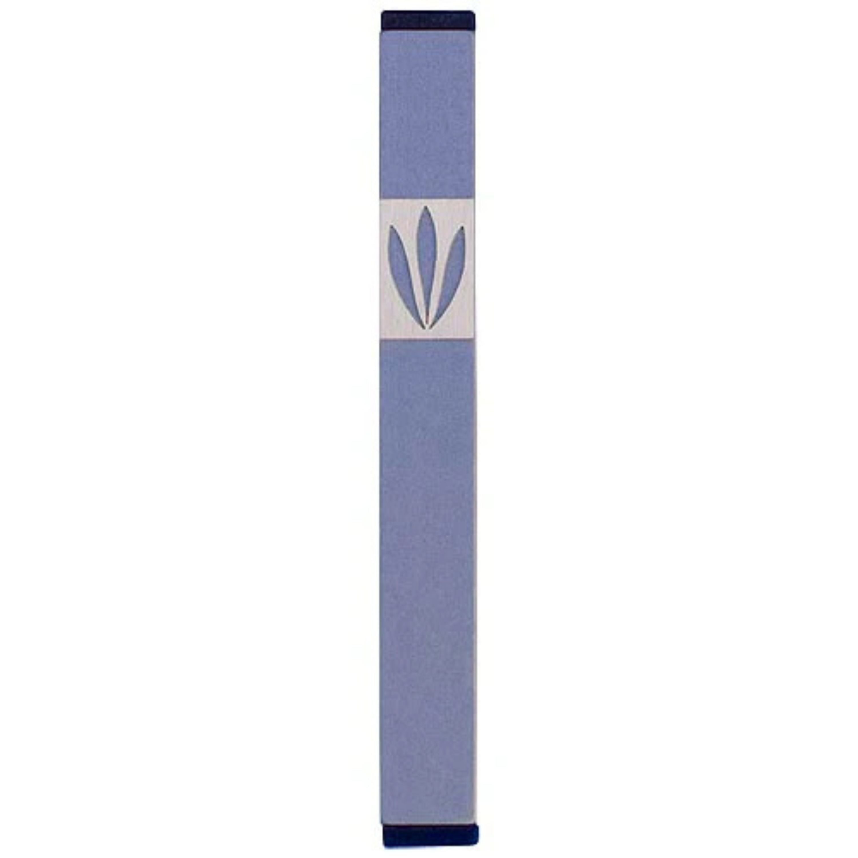 Shin Mezuzah With Leaves Design (Medium)