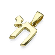 Medium Size Hai 14k Yellow Gold Pendant