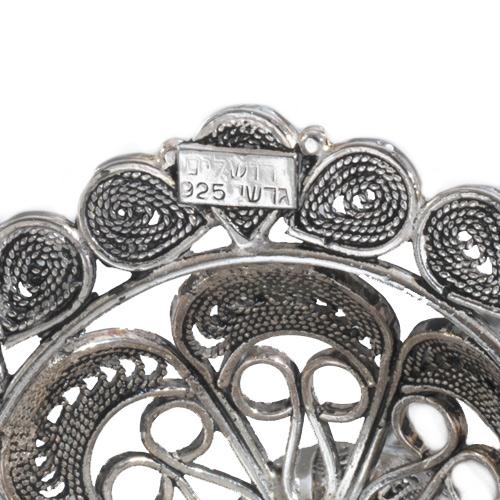 Silver Filigree Flower Candle Holders
