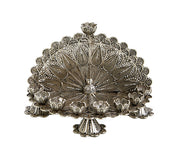 Exquisite Floral Filigree Menorah