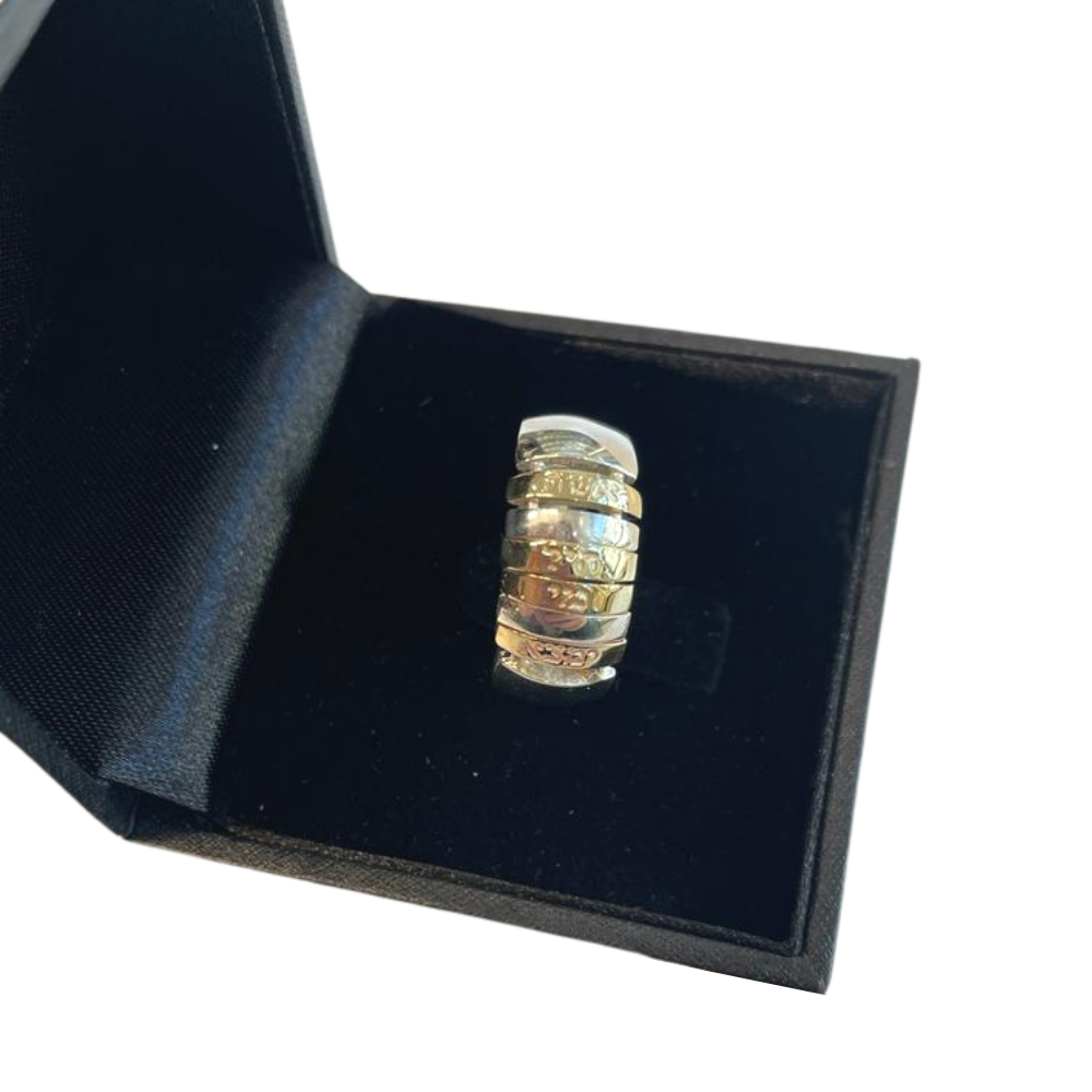 14K Gold and Silver Personalized Ring