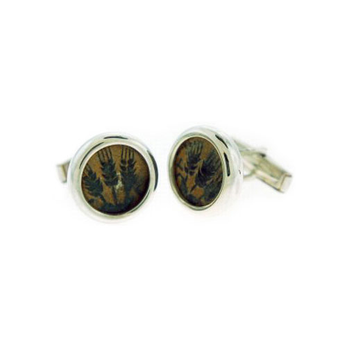 King Agrippa Coin Silver Cufflinks