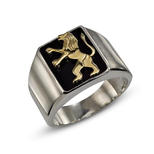 Lion of Judah Silver and Gold Signature Ring