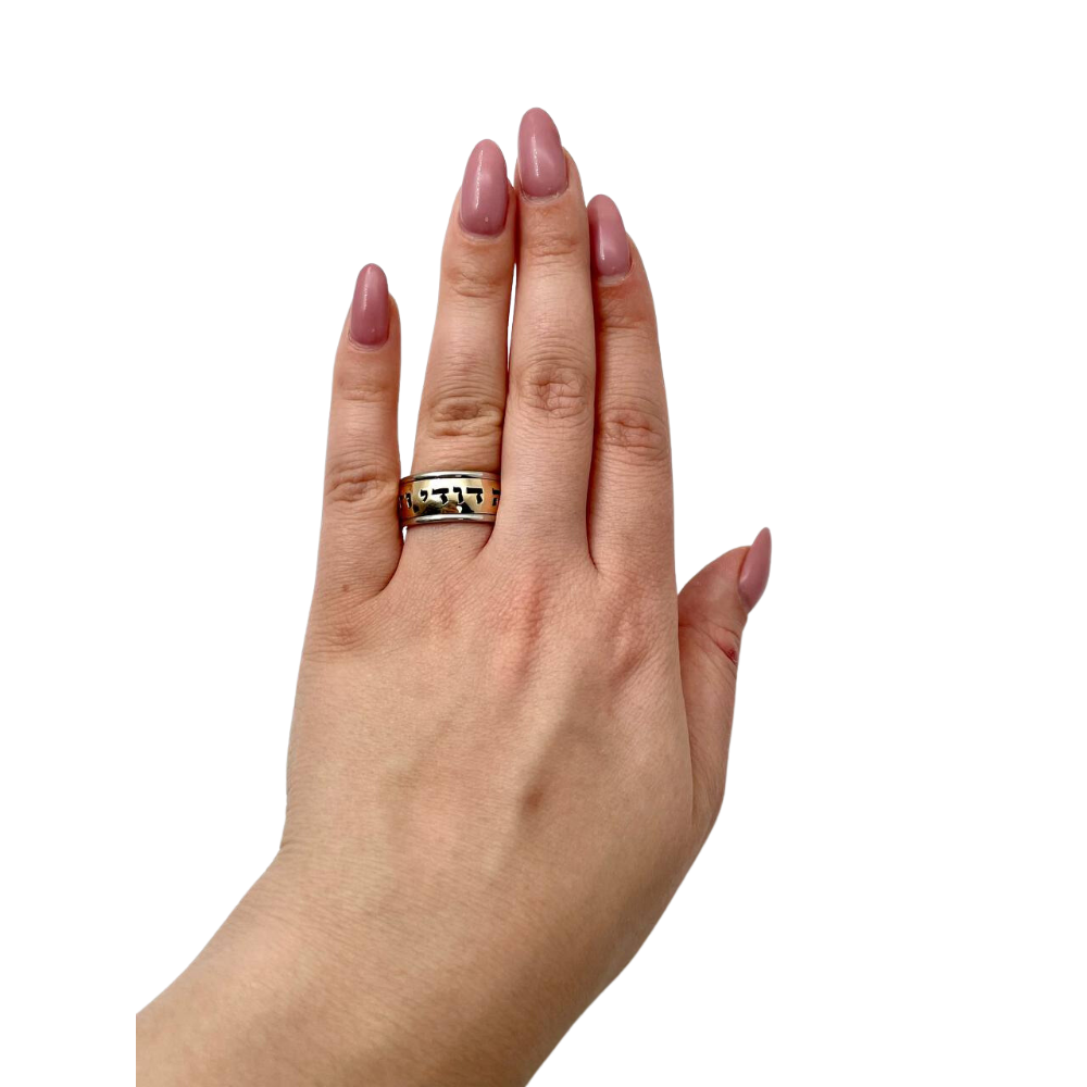 14k Gold Heavyweight Ani L'dodi Ring