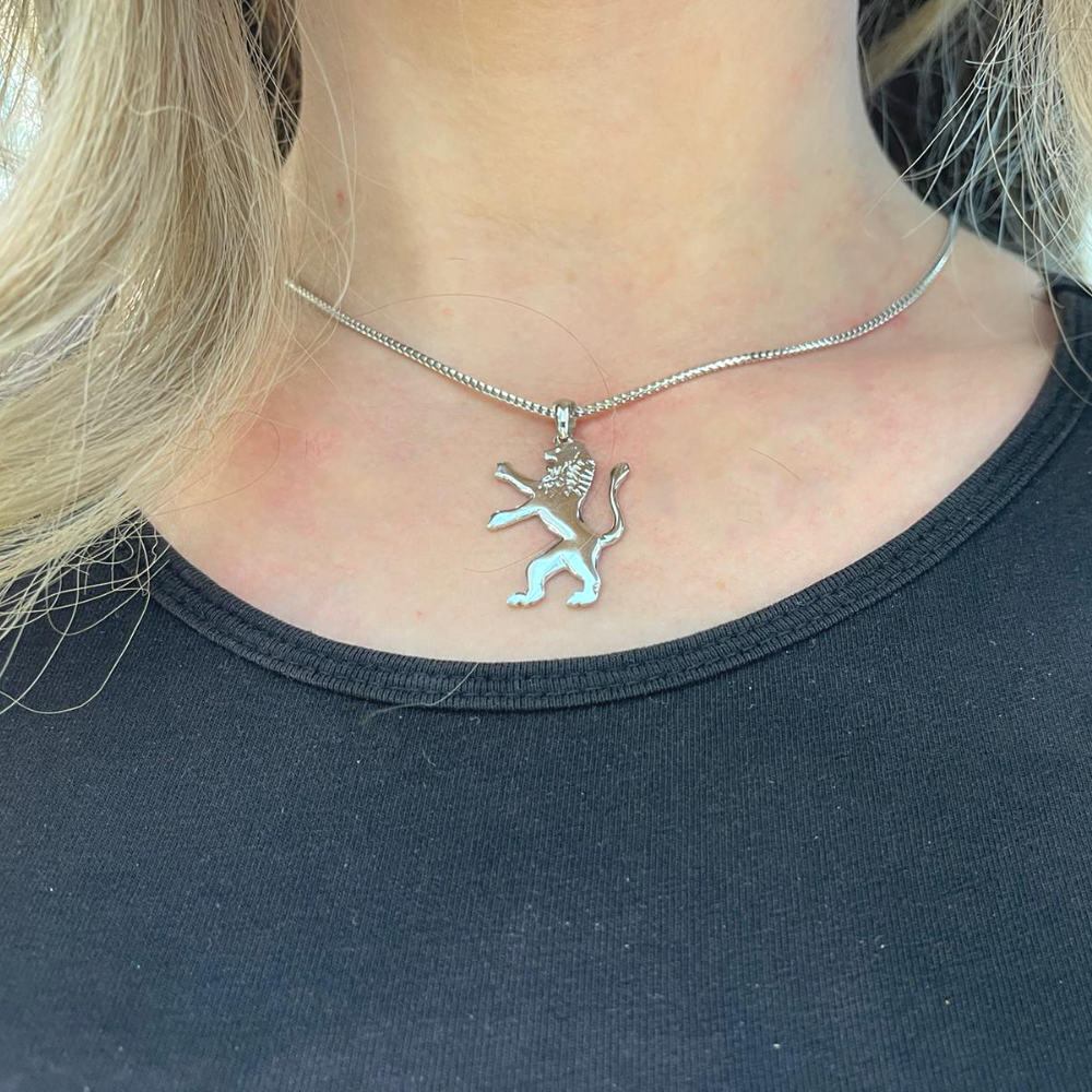 14K Gold Large Lion of Judah Pendant