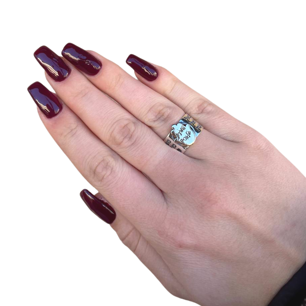 Guardian Angel Silver and Gold Kabbalah Hamsa Ring