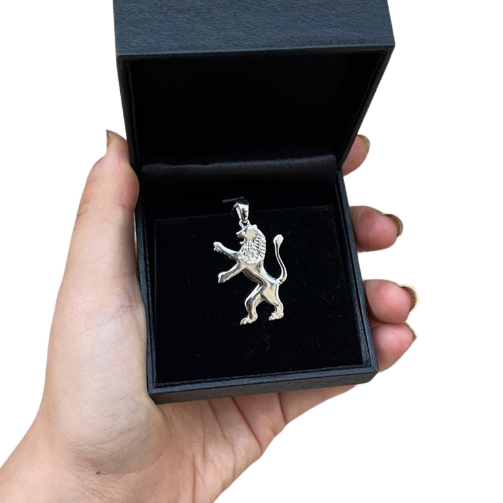 14K Gold Large Lion of Judah Pendant