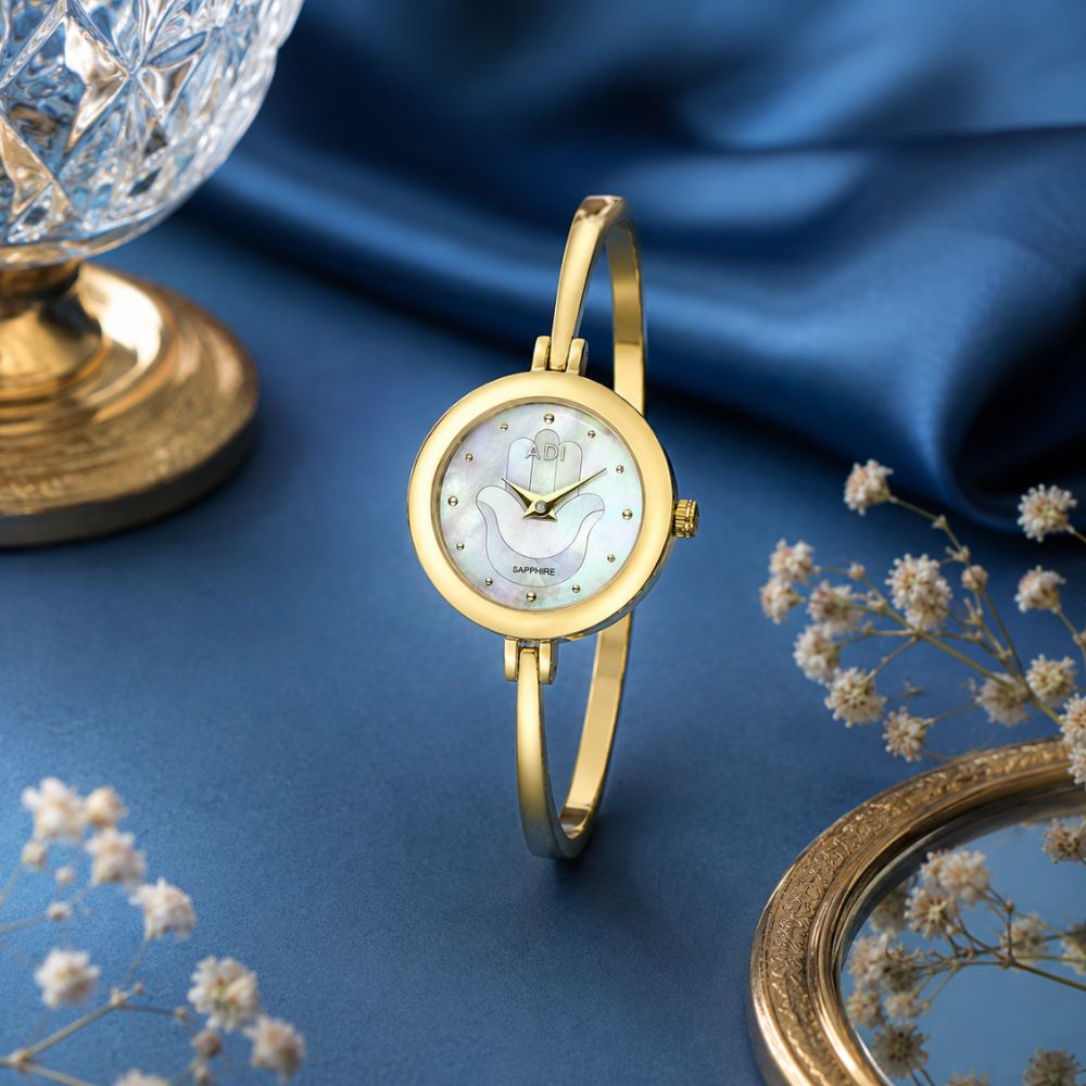 Women's Hamsa Stainless Steel Watch in Silver or Gold Tone