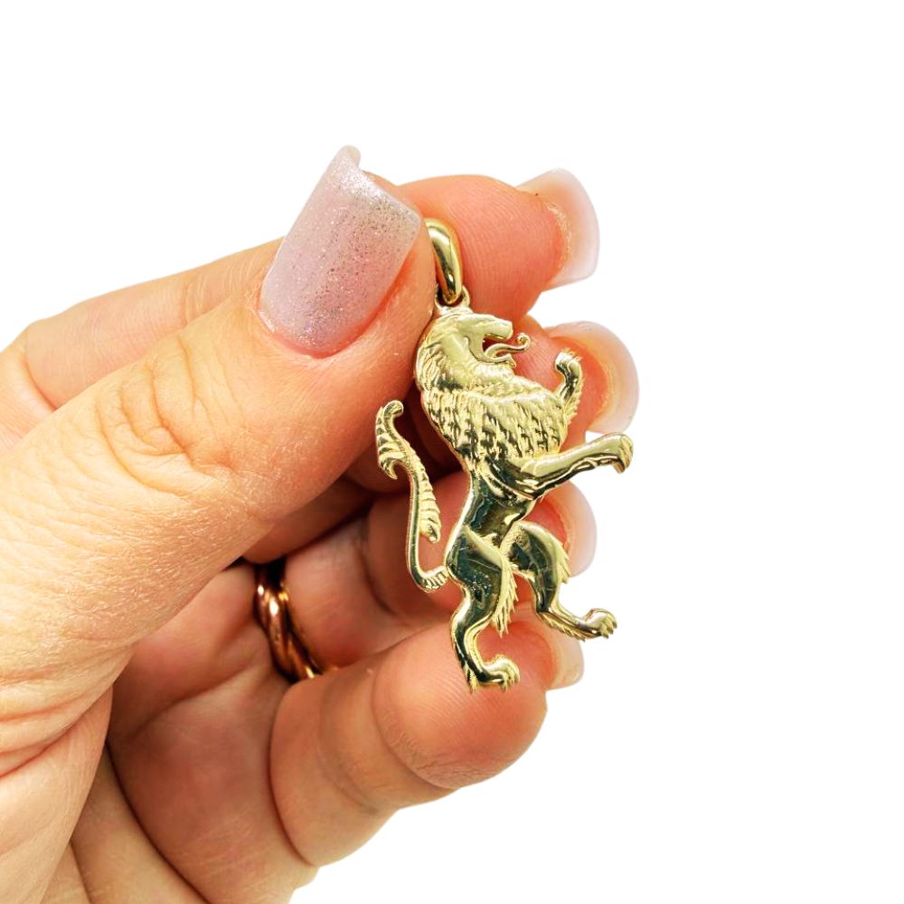 14K Gold Lion of Judah Pendant Jewish Heritage & Biblical Charm