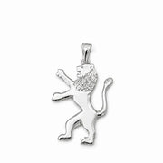 Rising Lion of Judah Pendant in Sterling Silver