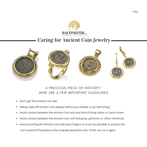Ancient Roman Agrippa Coins 14k Gold Dangle Earrings