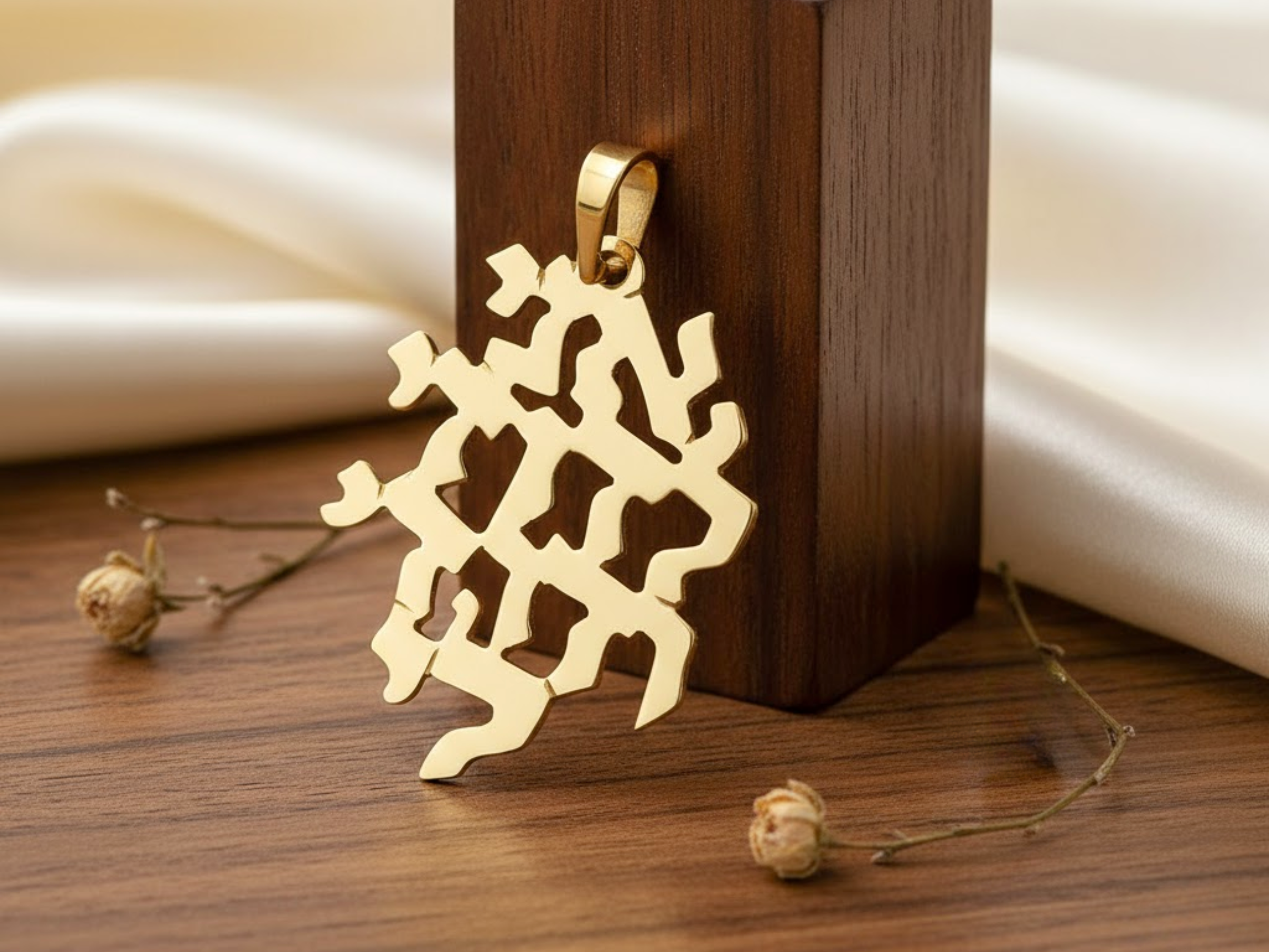 14k Gold Ani Ledodi Cutout Pendant