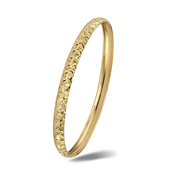 Designer Moroccan Stacking Bangle in 14k Gold
