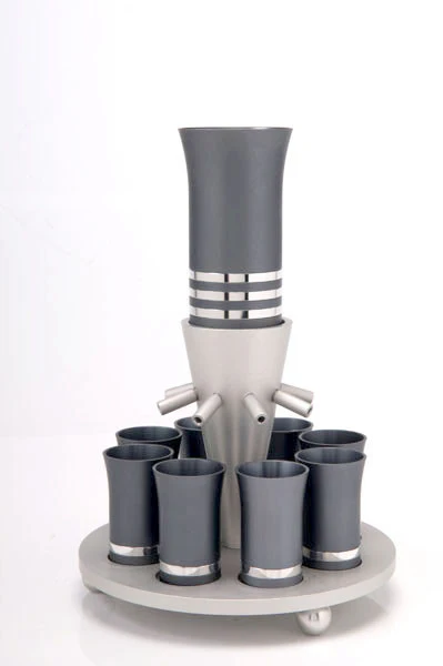 Kiddush Cup Wine Fountain Set for 8