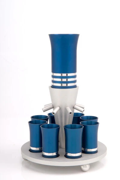 Kiddush Cup Wine Fountain Set for 8