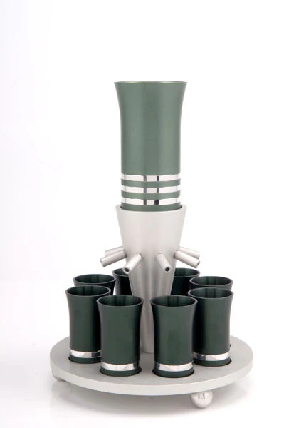 Kiddush Cup Wine Fountain Set for 8