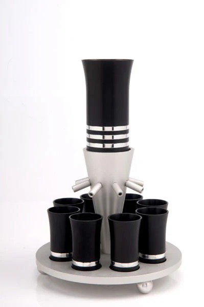 Kiddush Cup Wine Fountain Set for 8