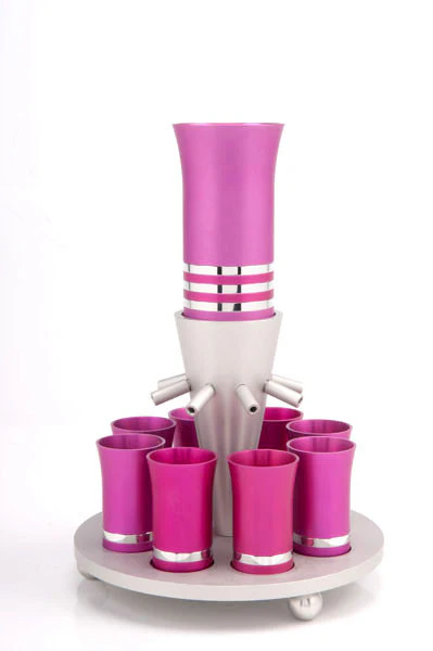 Kiddush Cup Wine Fountain Set for 8
