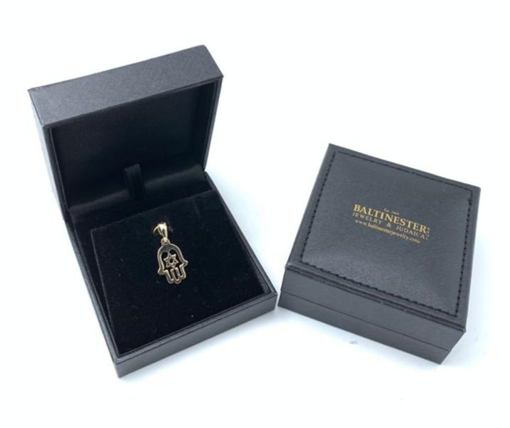 Star of David Hamsa Pendant in 14K Gold