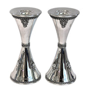 Silver Candlesticks - Hourglass Small Sterling