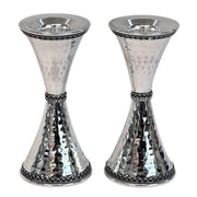 Silver Candlesticks - Hammered Sterling
