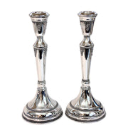 Sterling Silver Candlesticks - Ornate Tall