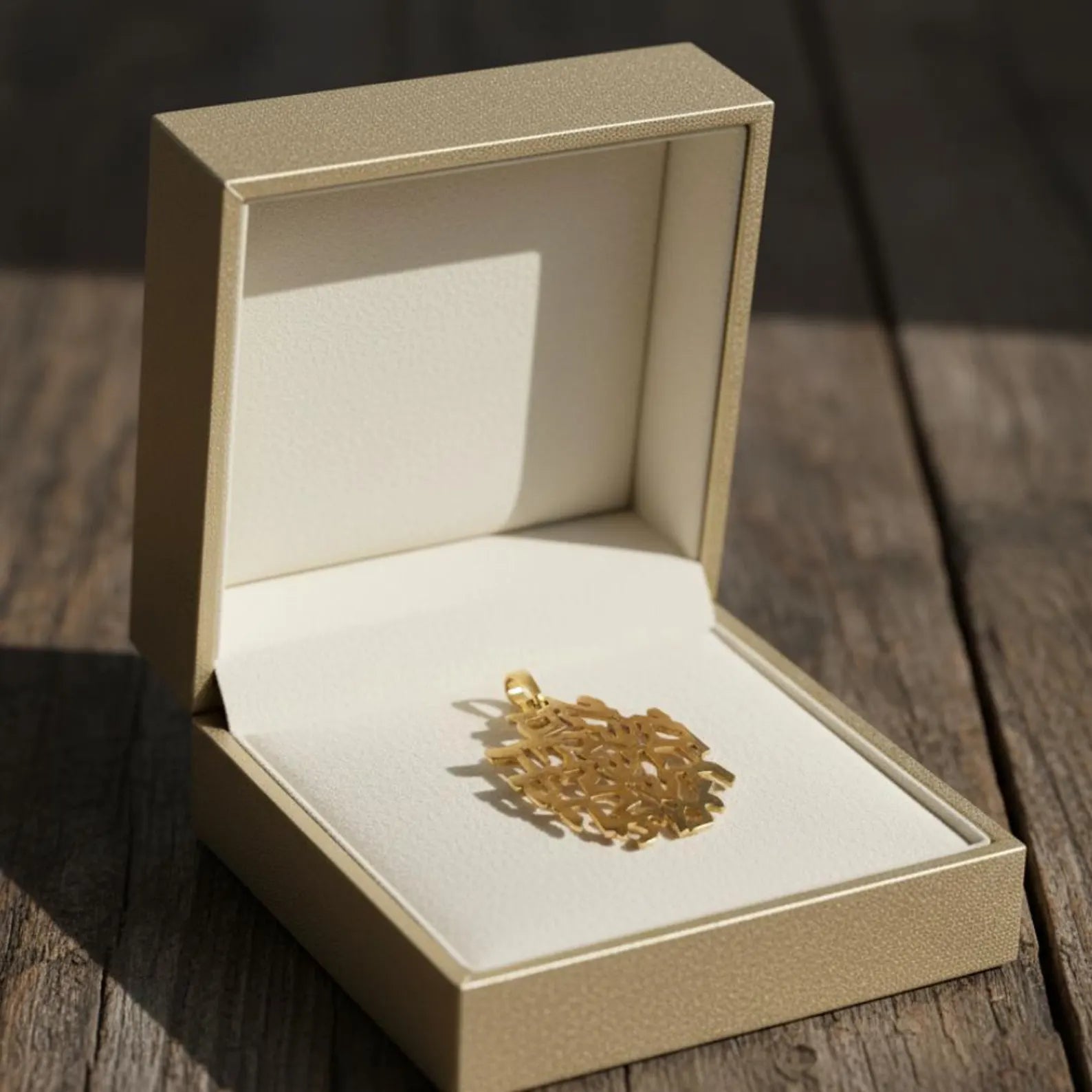 Jerusalem Verse Pendant in 14k Gold