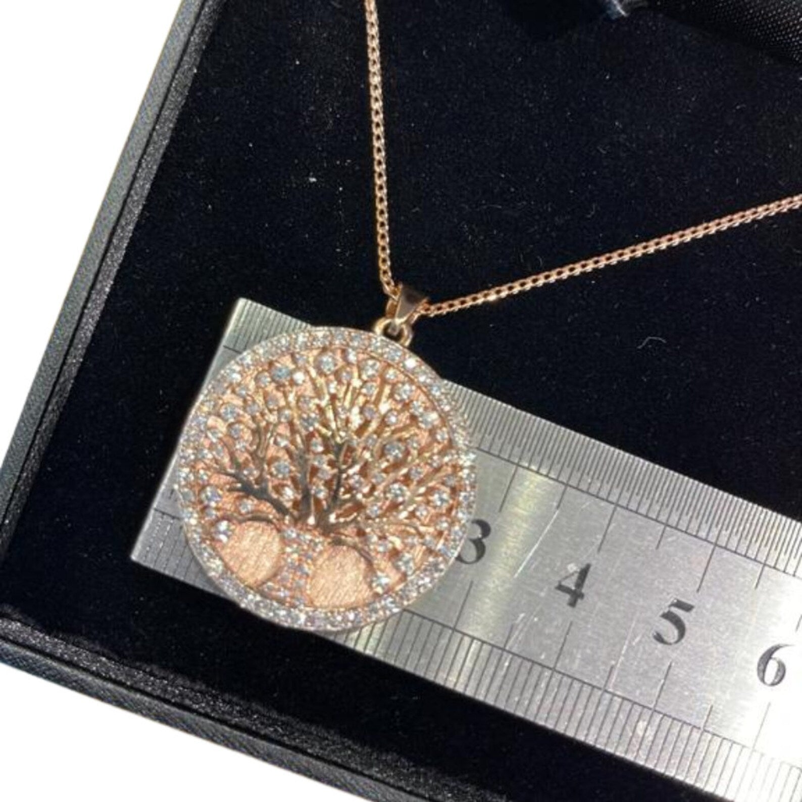 Tree of Life Large Pendant - 14K Gold and Diamonds
