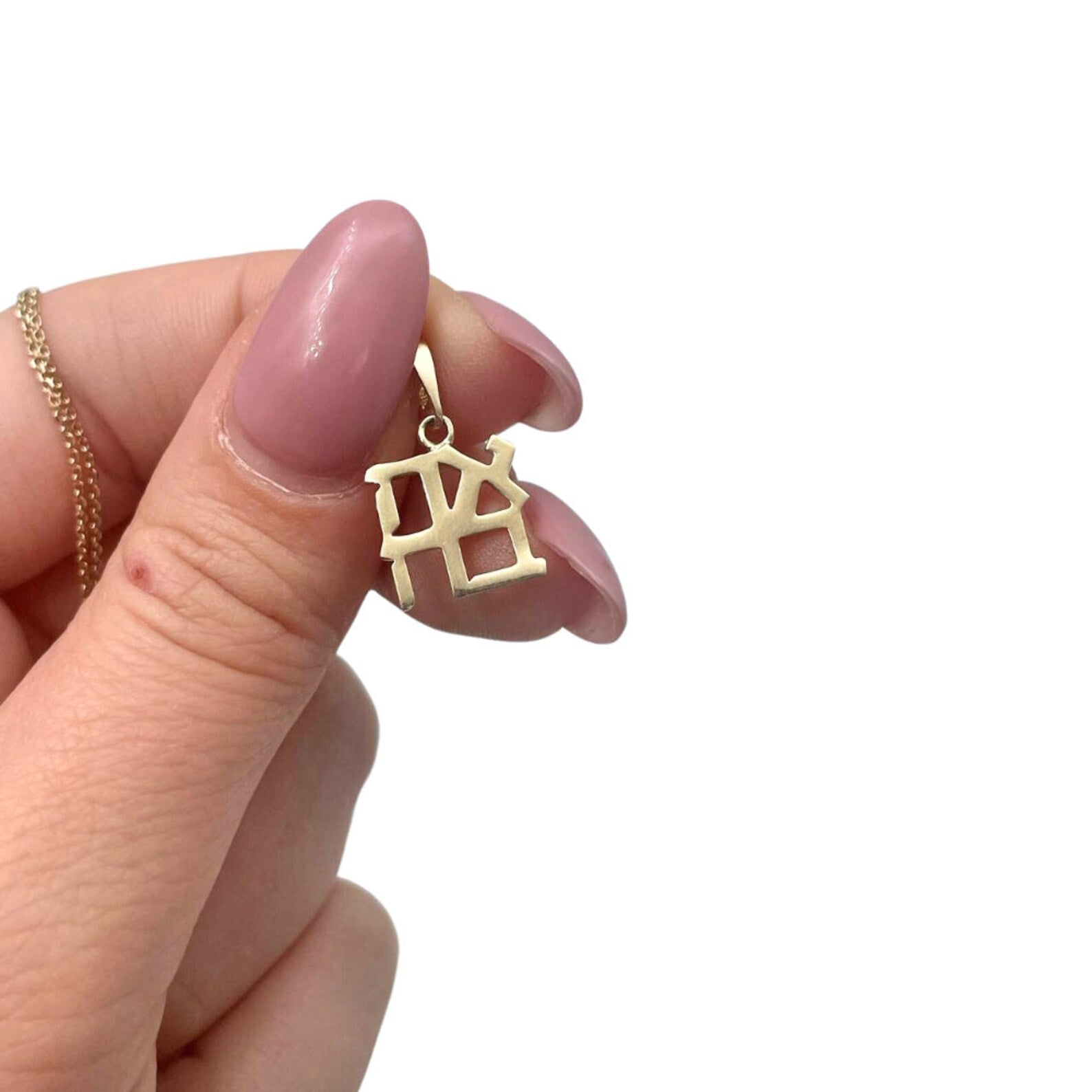 14k Gold Ahava Love Pendant